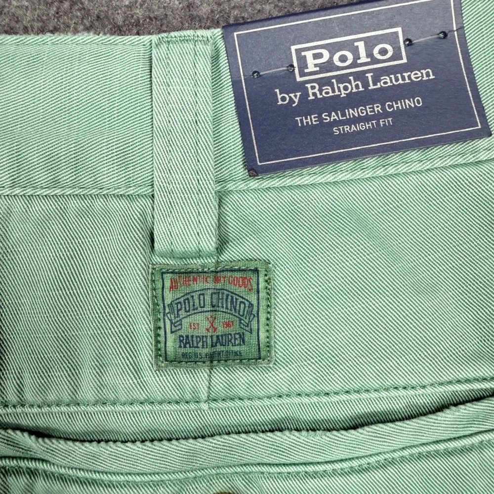 Polo Ralph Lauren Salinger Chino Shorts 42  Faded Mint Green Straight Fit NEW